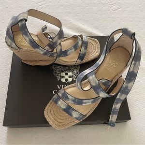 Vince Camuto Raffia Wedges